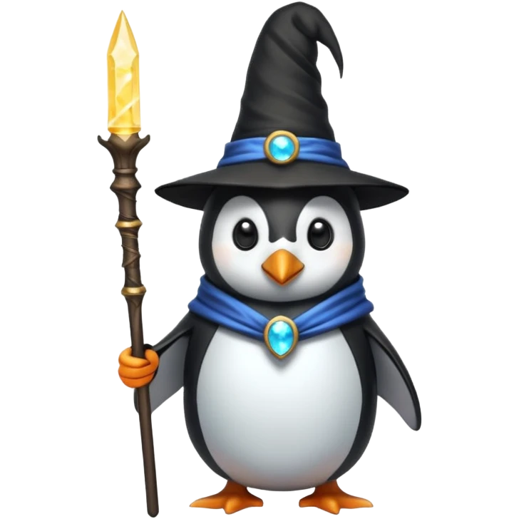 Penguin Wizard emoji