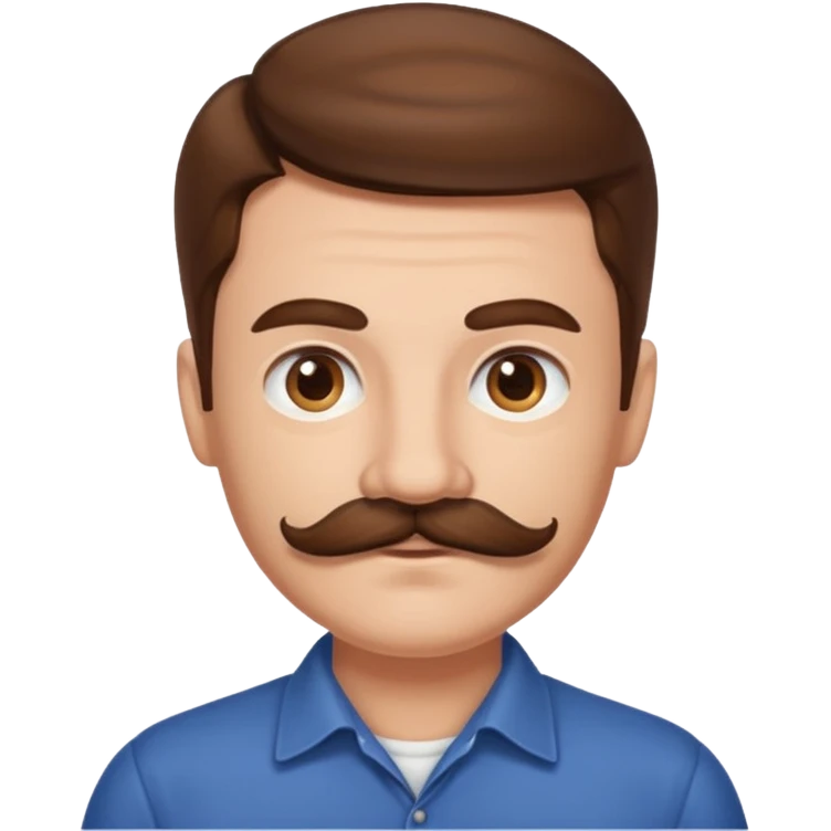 mustache man emoji