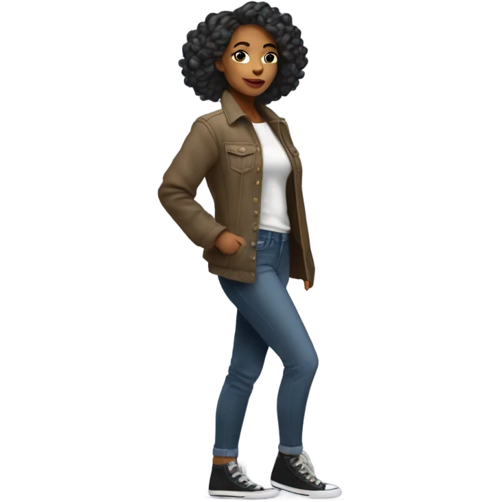 Bad gyal walking emoji