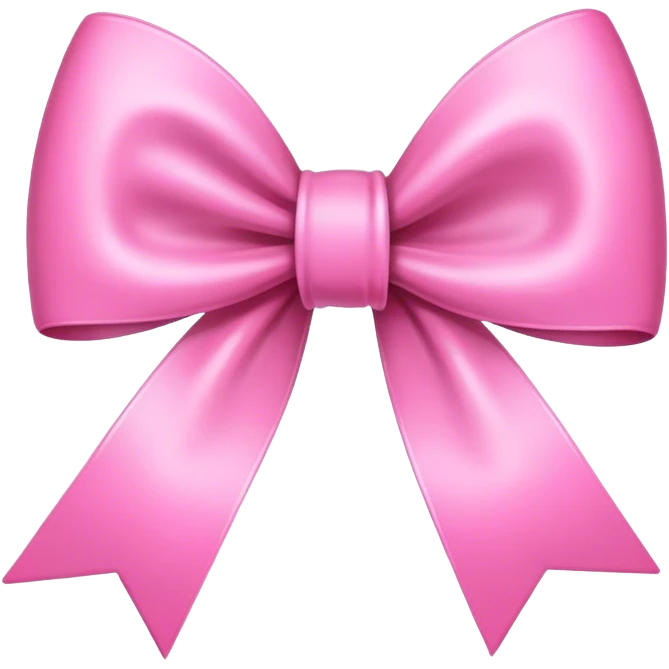 pink bow emoji