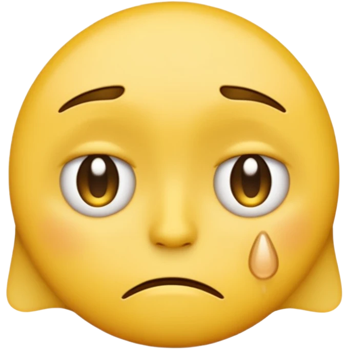 Create a Sad reaction emoji for a new social media app emoji