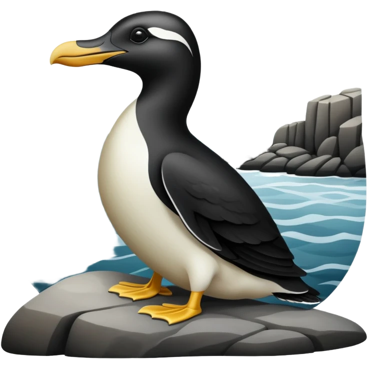 Great auk emoji