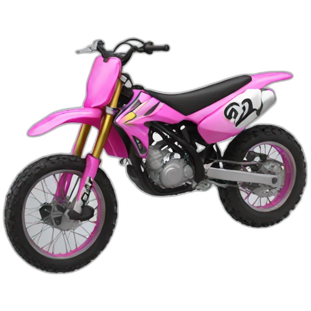 Motocross pink  emoji