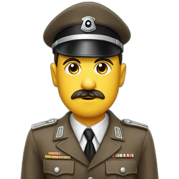 hitler avec son costume emoji