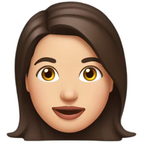 Elise stefanik with chocolate pudding on her face emoji