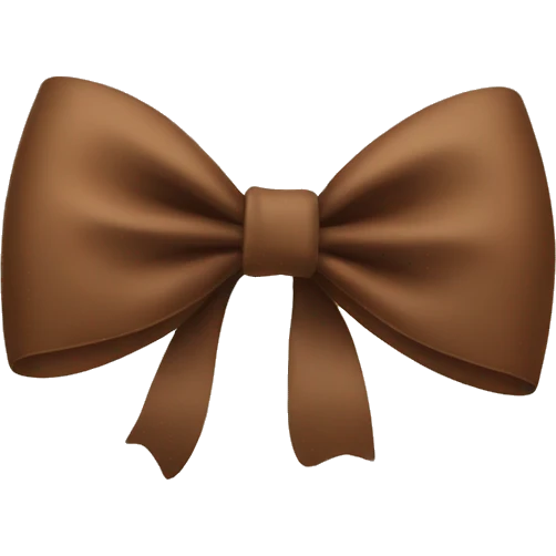 Brown bow emoji