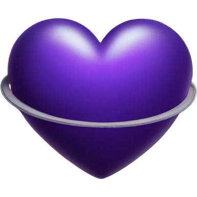 heart shape purple saturn planet emoji