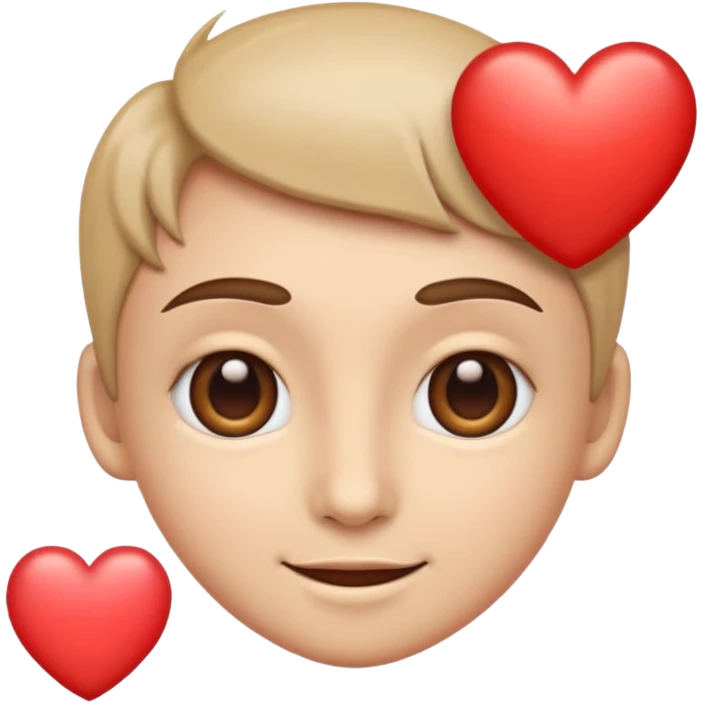 Smirk face with heart eyes and pointer  emoji