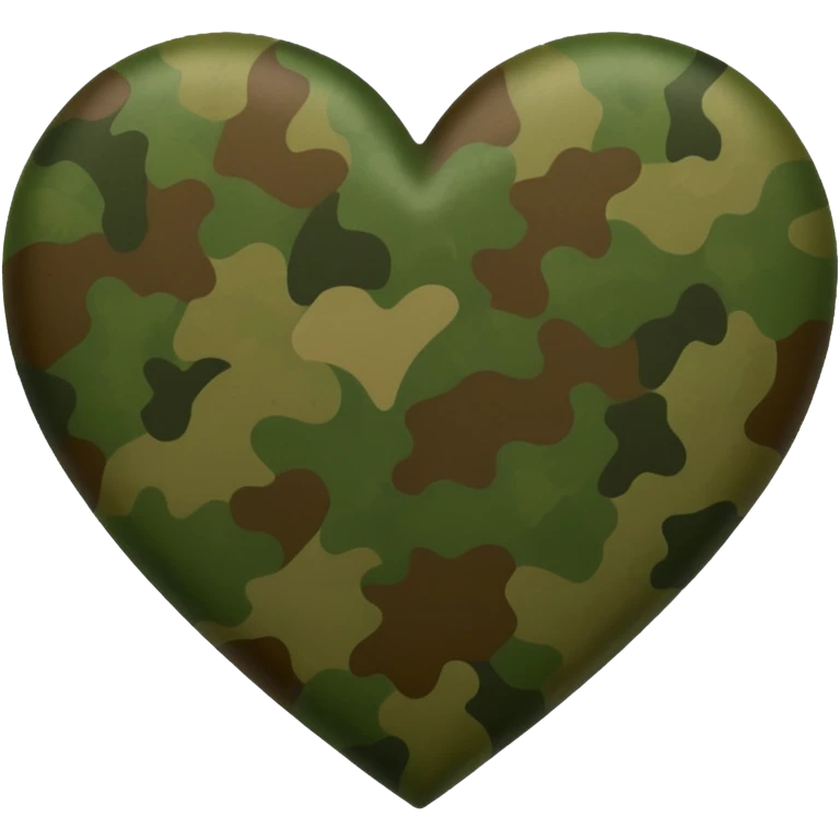 Heart with camouflage  emoji