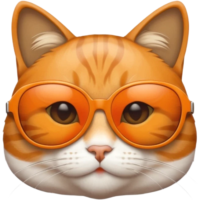 Cat wearing sunglasses emoji