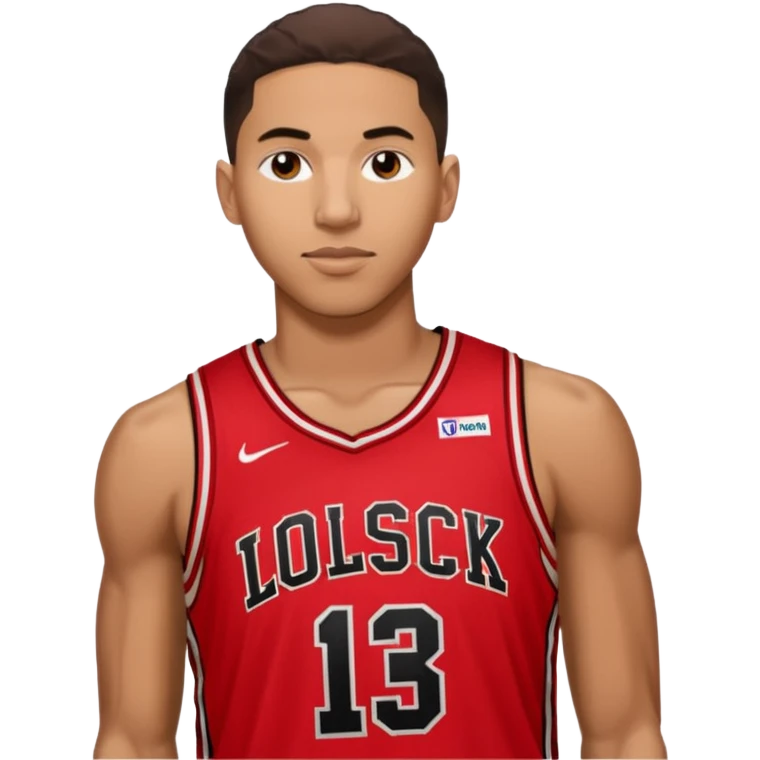 Tyrese haliburton in a Derrick rose Jersey emoji