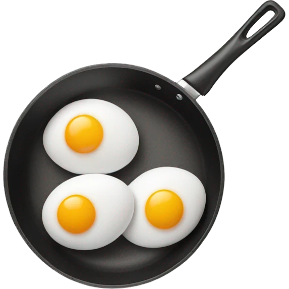 pan with 2 eggs emoji