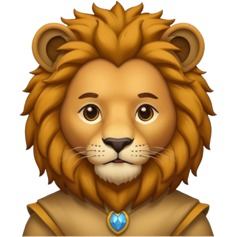 man in lion  costume  emoji