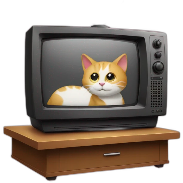 Tv with pantalla.cat written on the screen emoji
