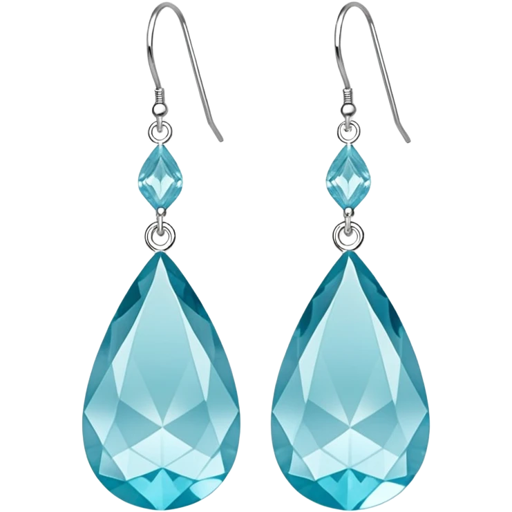 Aquamarine earrings emoji