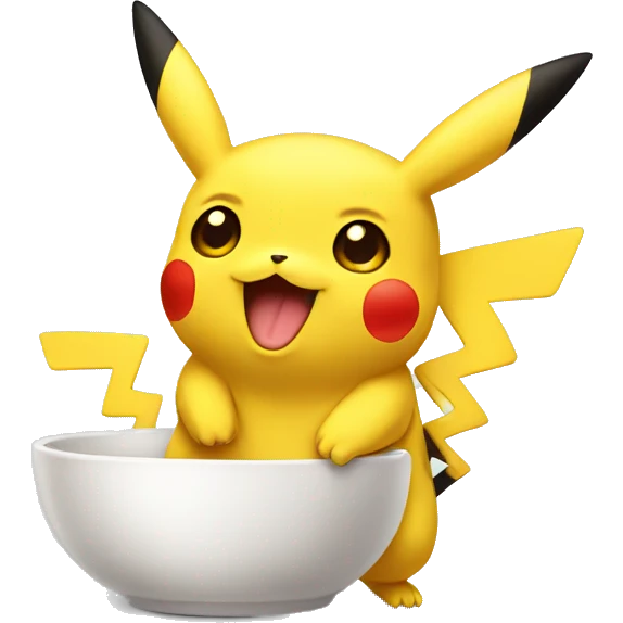 pikachu says good morning  emoji