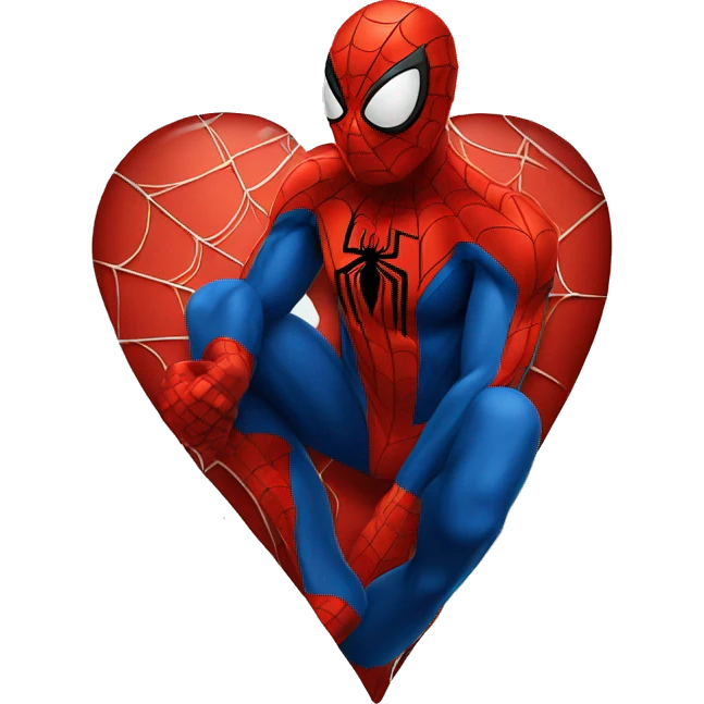 Spiderman heart emoji
