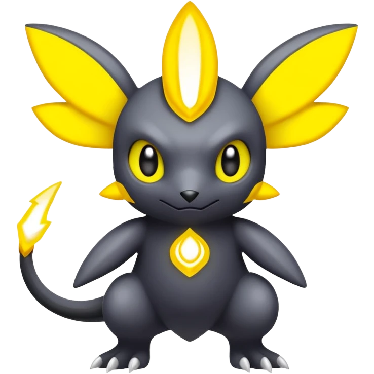 Elemental Dark-type-Electric-type natural Pokémon-Fakémon-creature emoji
