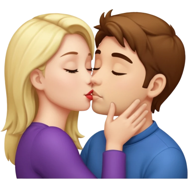 Video of two adults kissing passionately  emoji