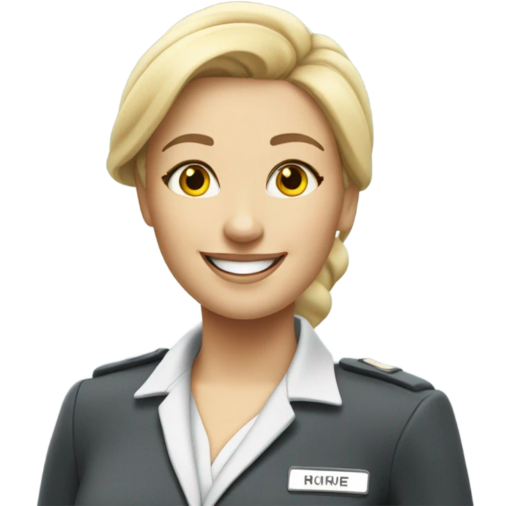 Blonde flight attendant  emoji