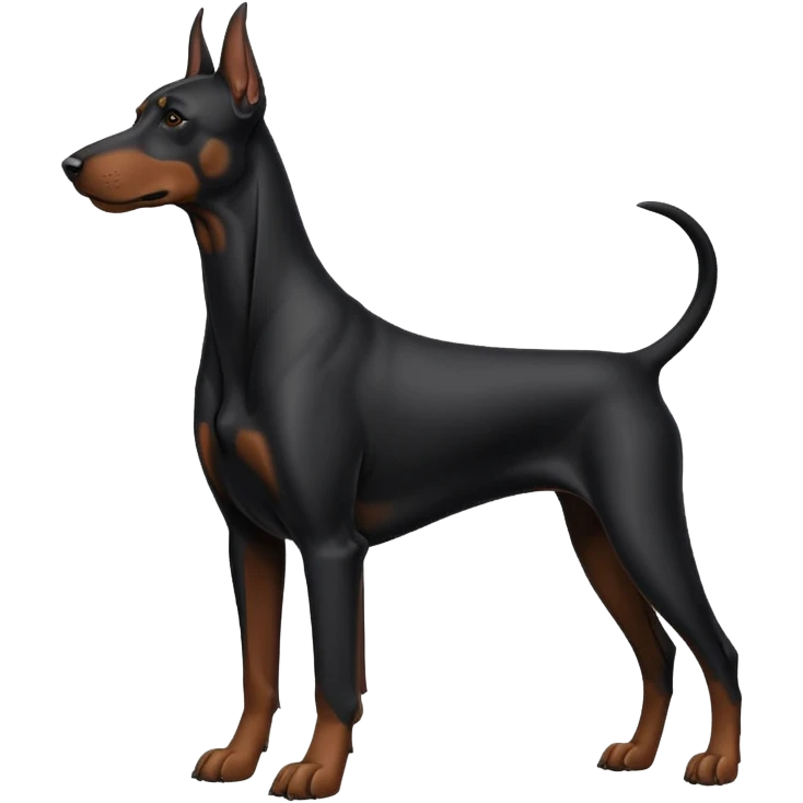 black doberman Y3 emoji