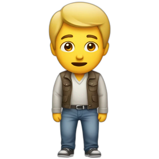 A man who peed his pants emoji