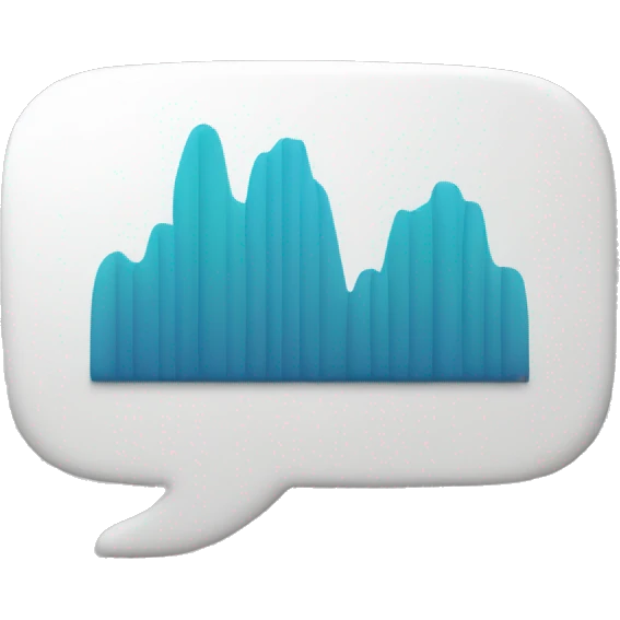 Imagine an emoji where the upward-trending graph is integrated within the speech bubble, symbolizing the fusion of financial insights and messaging communication. emoji