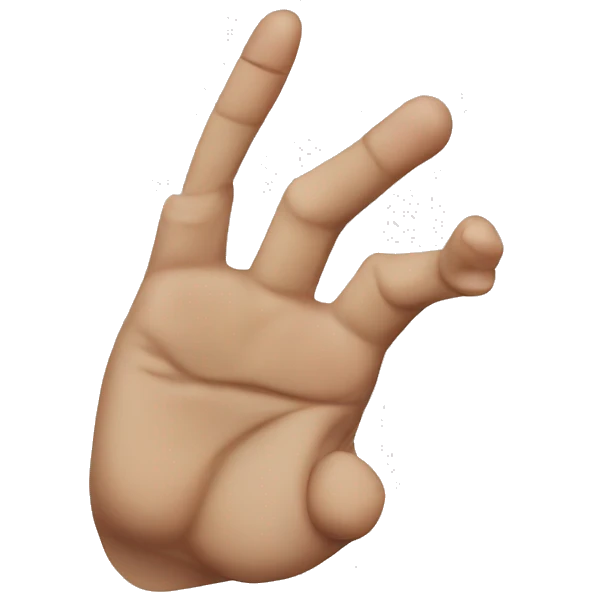 Pointer finger knuckle emoji