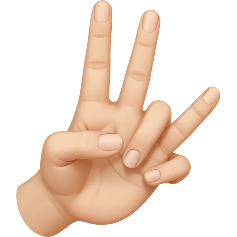 do a hand doing a three with thumb, index and middle finger emoji