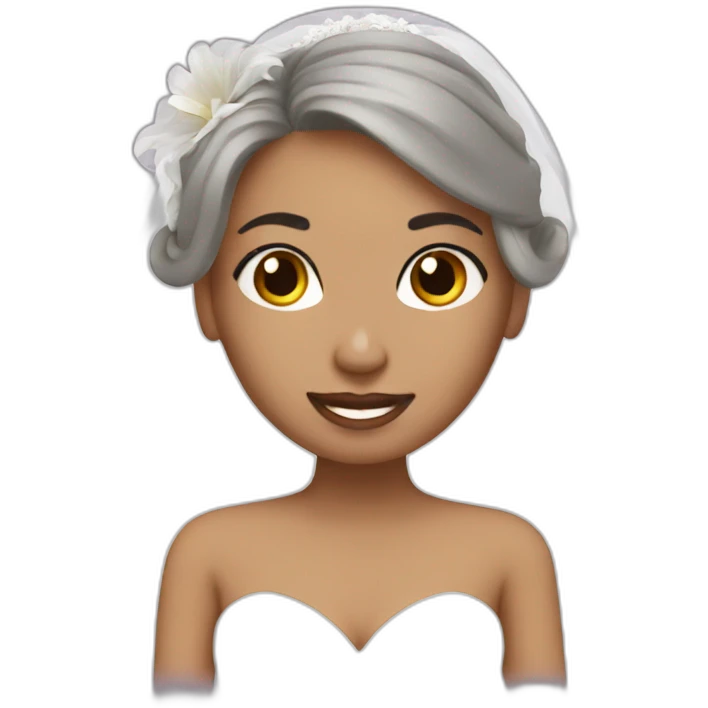 bride planning the wedding emoji
