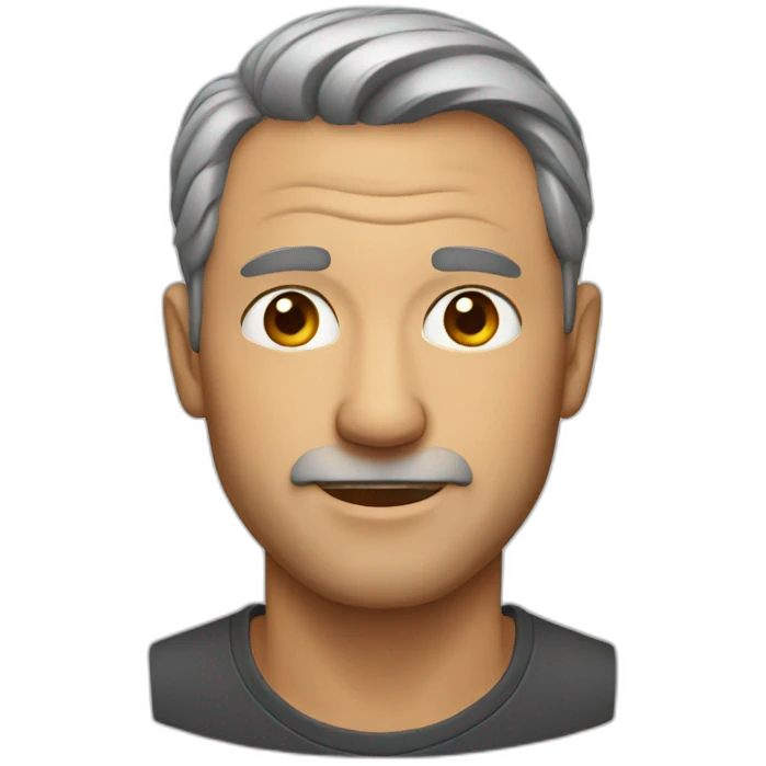 Middle age man  emoji