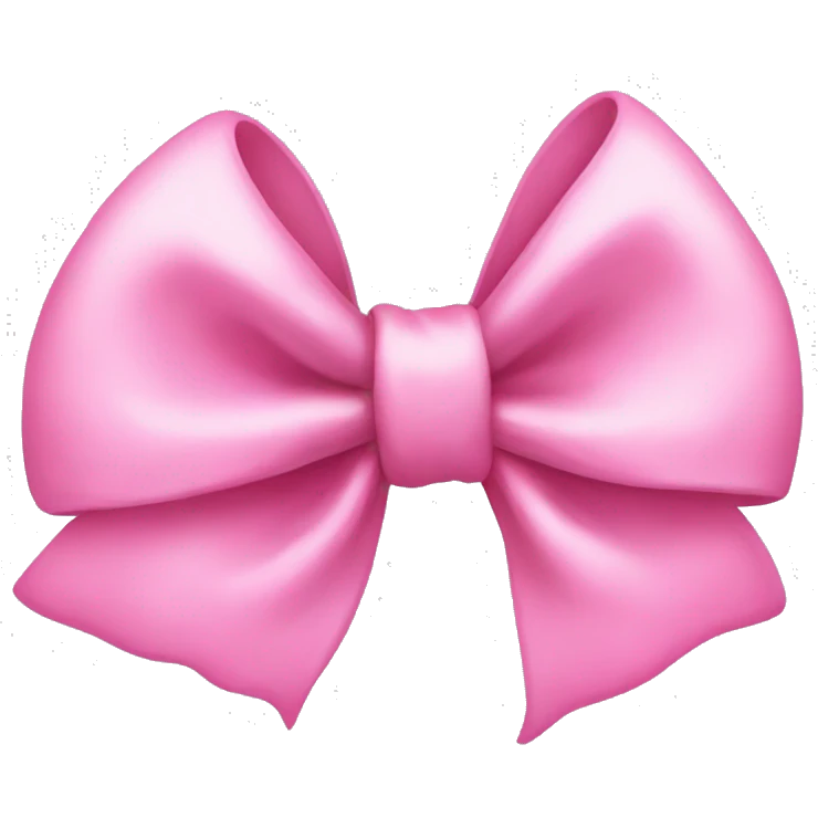 Pink bow emoji