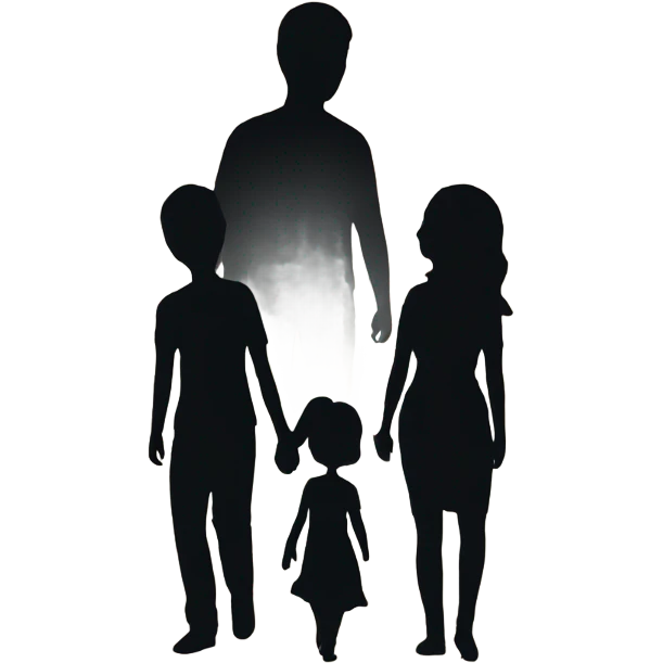 Family silhouette emoji