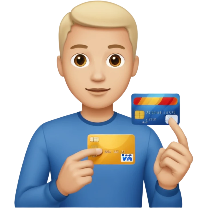 u forgot the credit card make his left hand hold the card but the rest is good emoji