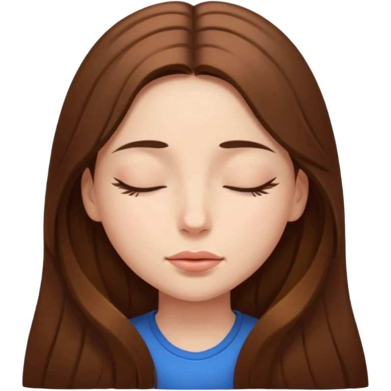 Girl both eye closed  emoji