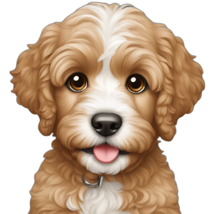 Cavapoodle puppy emoji