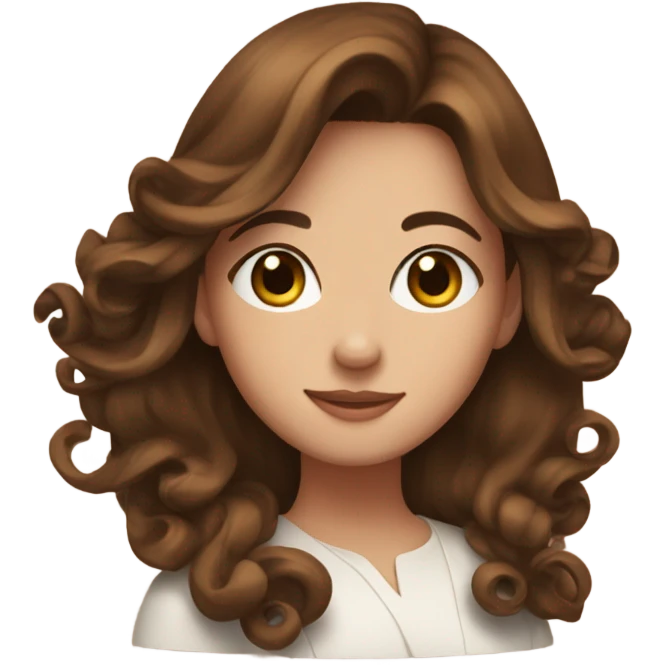 Girl with brown hair scrolls on instagram  emoji