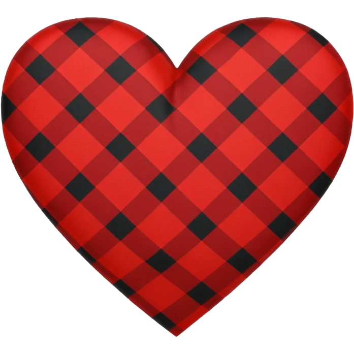 Plaid heart emoji