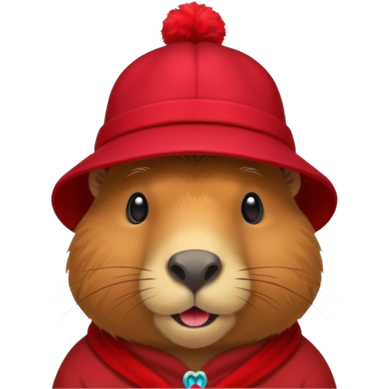 Capybara med hat emoji