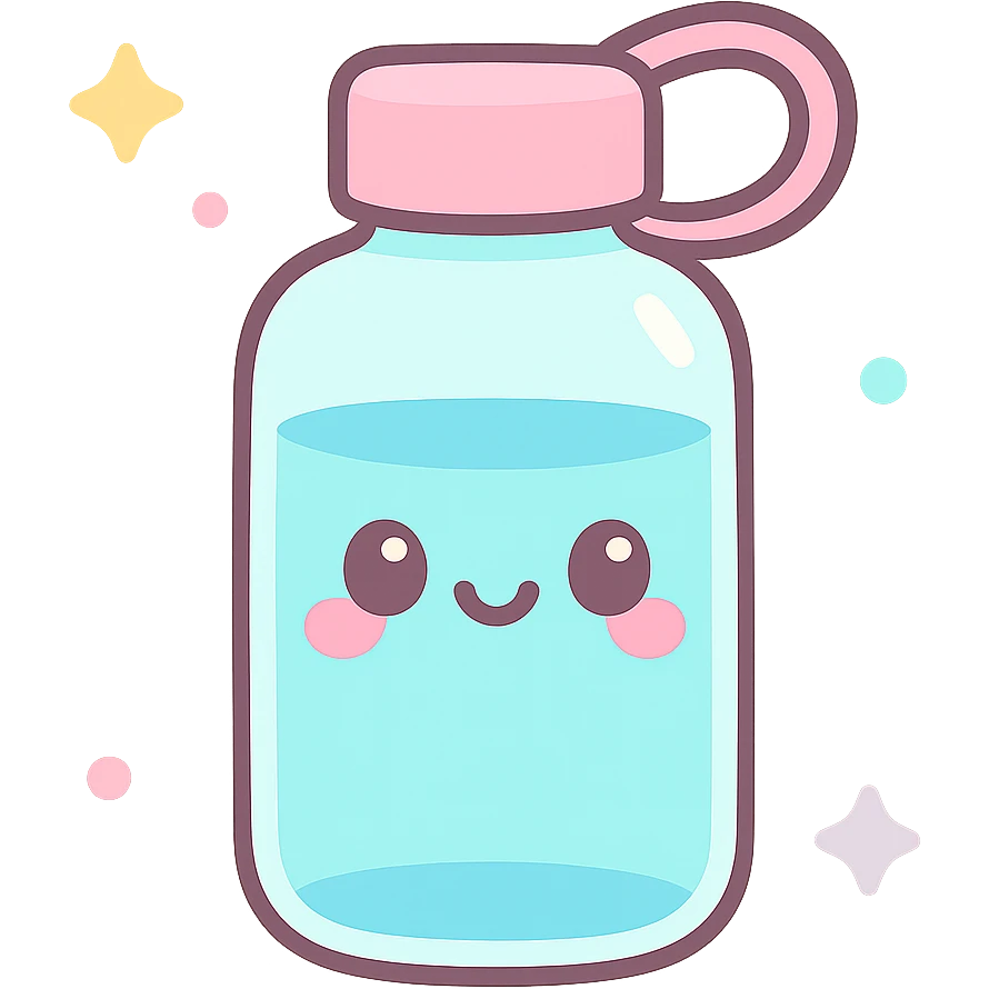a water bottle emoji