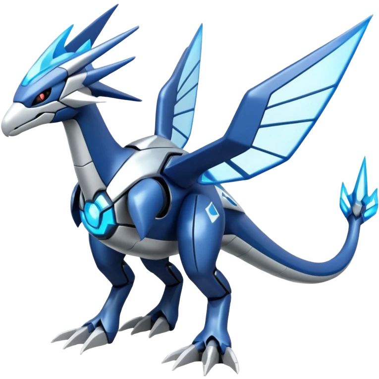 Futuristic Helioptile-Kyurem-Dialga-Latios-Miraidon-Pokémon, full body emoji