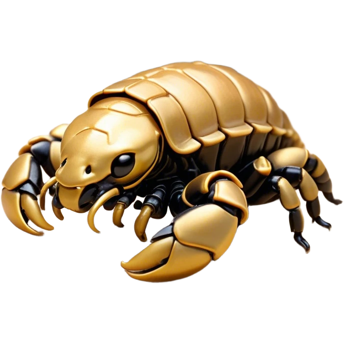 Meme-Worthy Cute Sleeping Emperor Scorpion Portrait Emoji, Head resting peacefully with a contented smile, showcasing a robust build and a luxuriously soft, textured exoskeleton, eyes gently closed in a serene, restful repose, Simplified yet hilariously adorable features, highly detailed, glowing with a soft, drowsy light, high shine, relaxed and utterly lovable, stylized with an air of playful laziness, soft glowing outline, capturing the essence of a sleeping scorpion that feels destined to become the next viral sensation of adorable rest! emoji
