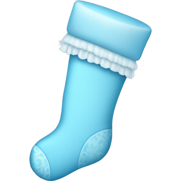 Baby blue stocking  emoji