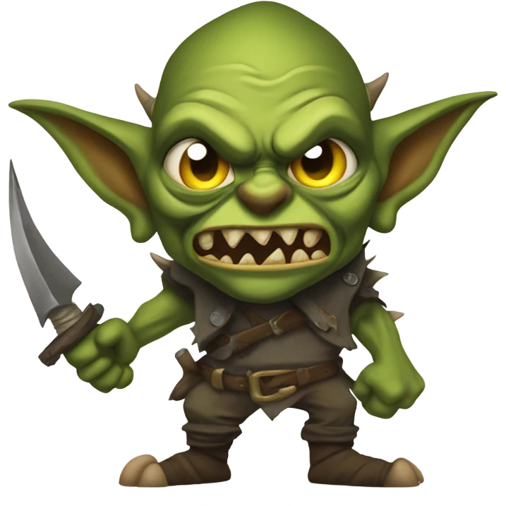 Ferocious goblin emoji