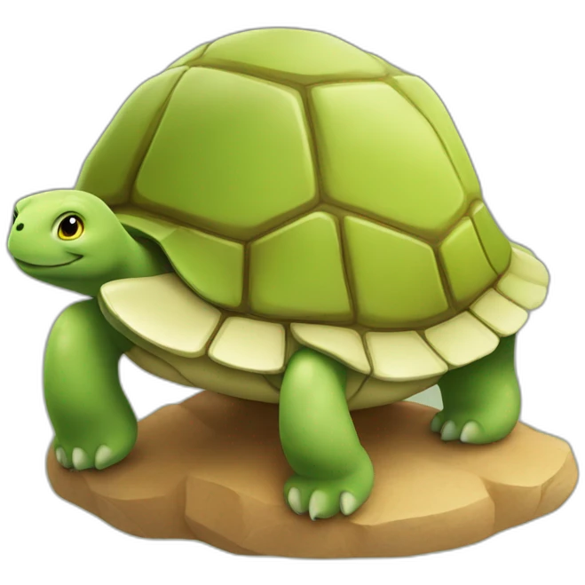 Chat sur tortue emoji