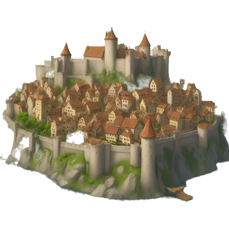 medieval city in sky emoji