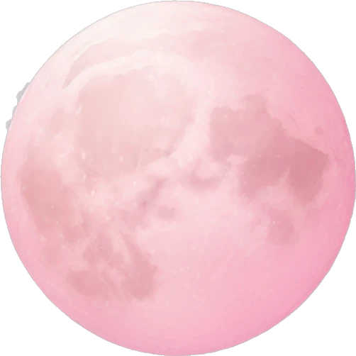 pastel pink moon emoji