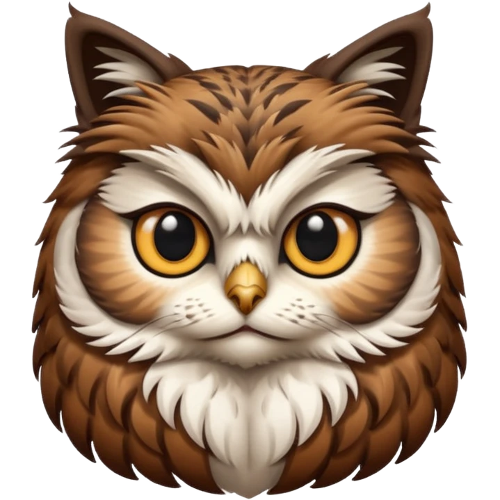 Cat owl emoji