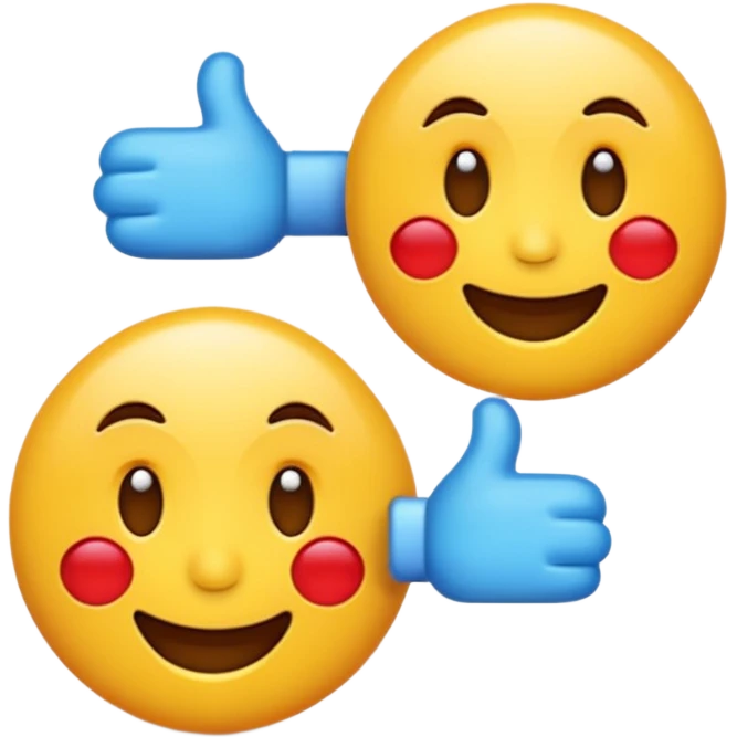 3D emoji-style icon, promotional label, emoji style.
 emoji