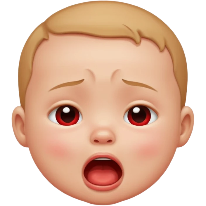 Loud baby emoji